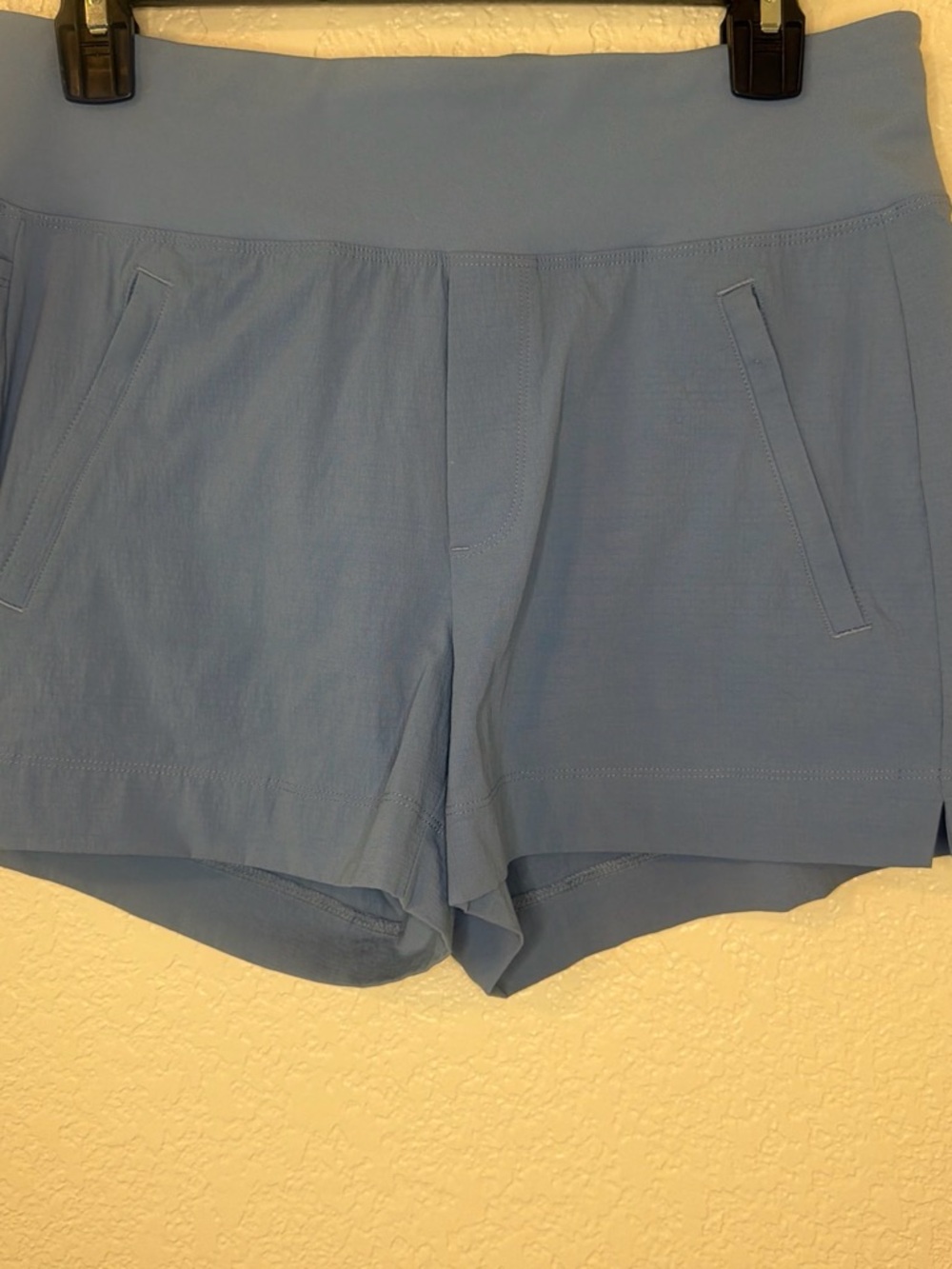 Athleta Light Blue Athletic Shorts with Front Pockets